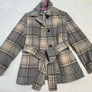H&M Plaid Coat